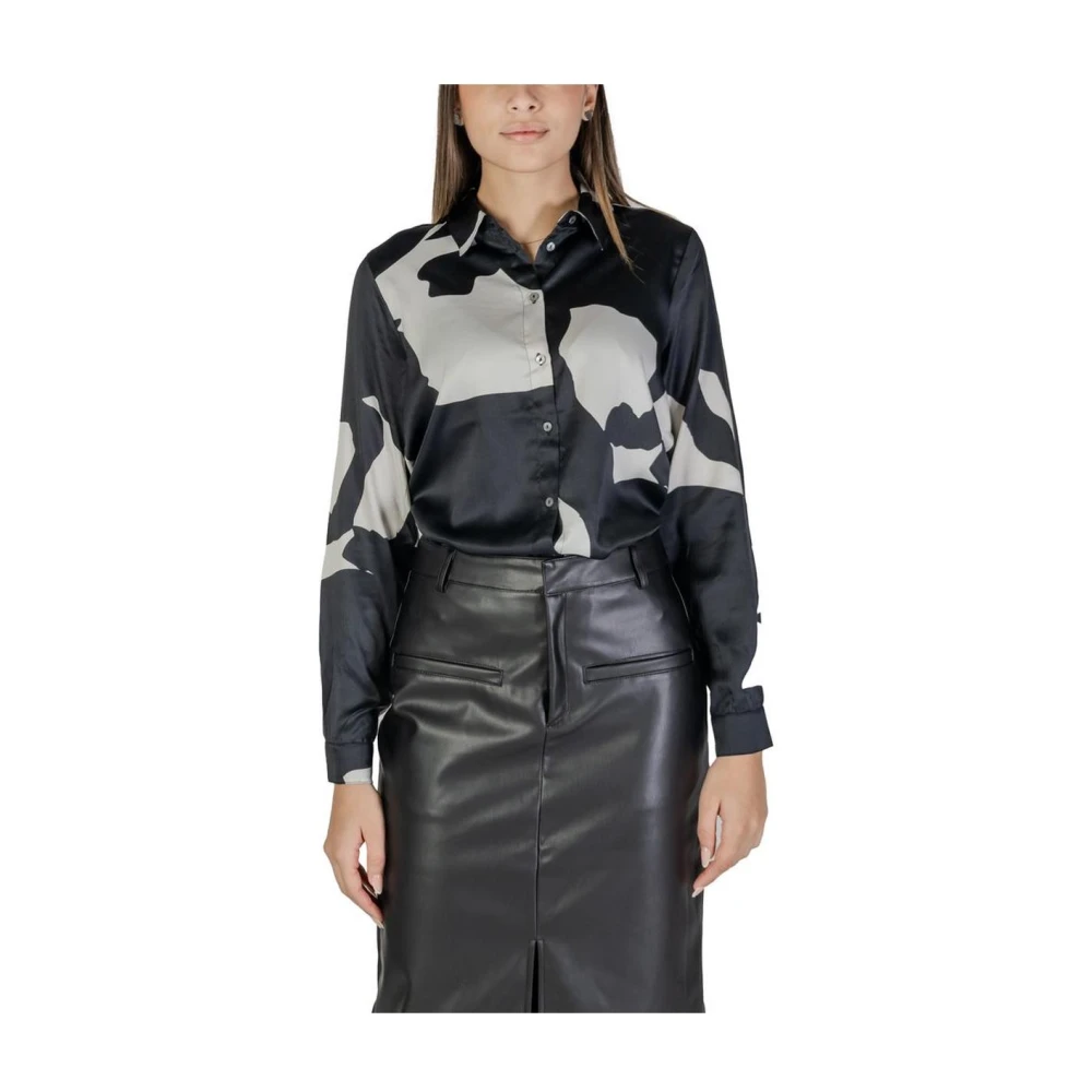 Only Bedrukte Sweater Black Dames