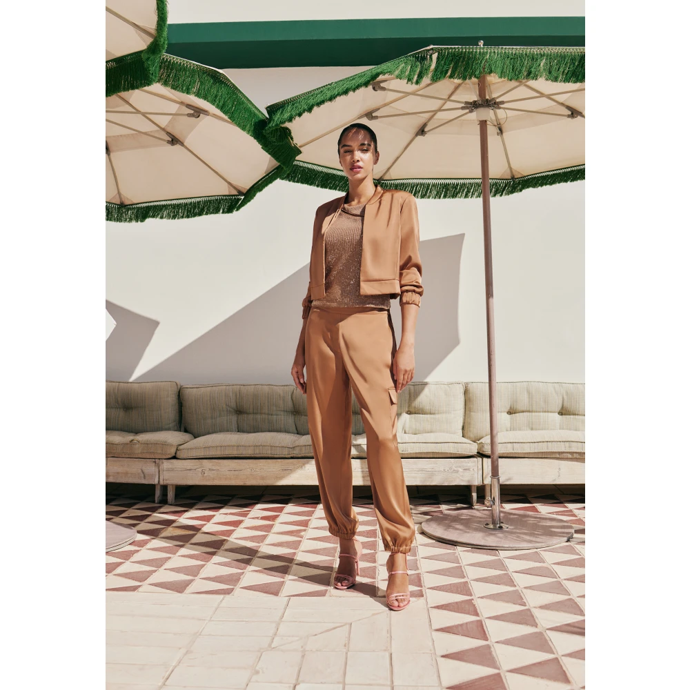 Vera Mont Trousers Brown Dames