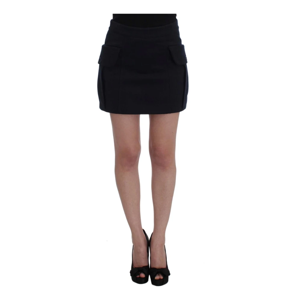 Gianfranco Ferré Women's Blue Short Skirts, Xs, Logo Mini Skirt