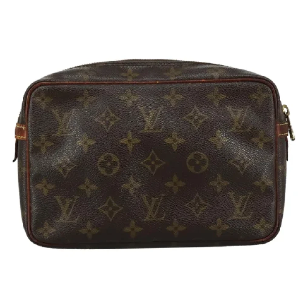 Louis Vuitton Vintage Pre-owned Canvas clutches Brown Dames