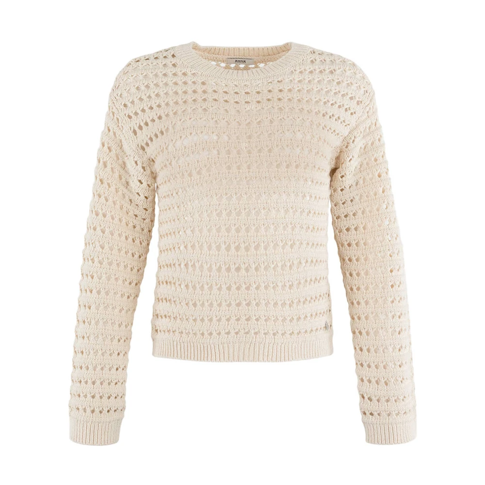 Anna Van Toor Stijlvolle Pullover Sweater Beige Dames
