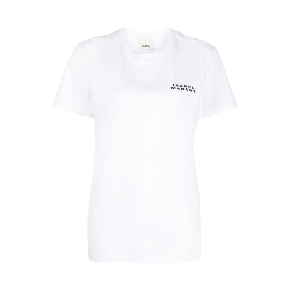 Isabel marant Wit Vidal Logo Print T-Shirt White Dames