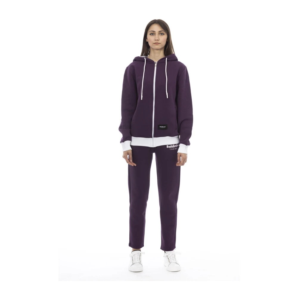 Baldinini Colorblock Hoodie Trainingspak Set Purple Dames