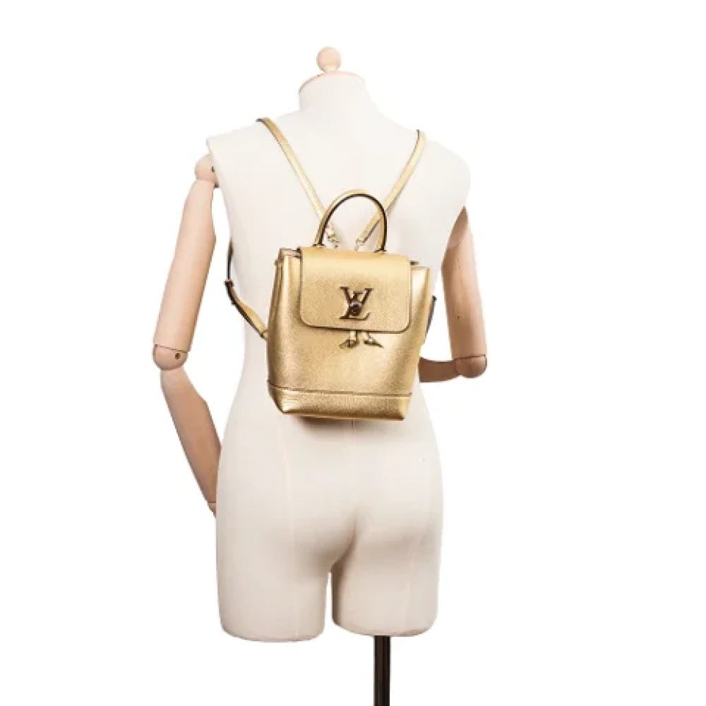 Louis Vuitton Vintage Pre-owned Leather backpacks Yellow Dames