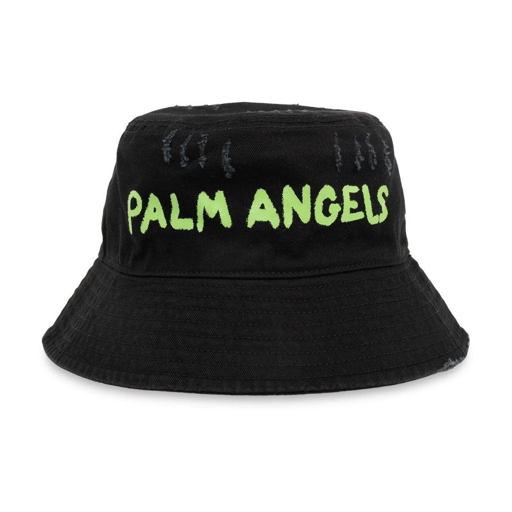 Palm Angels Vissershoed met Logo Black Heren