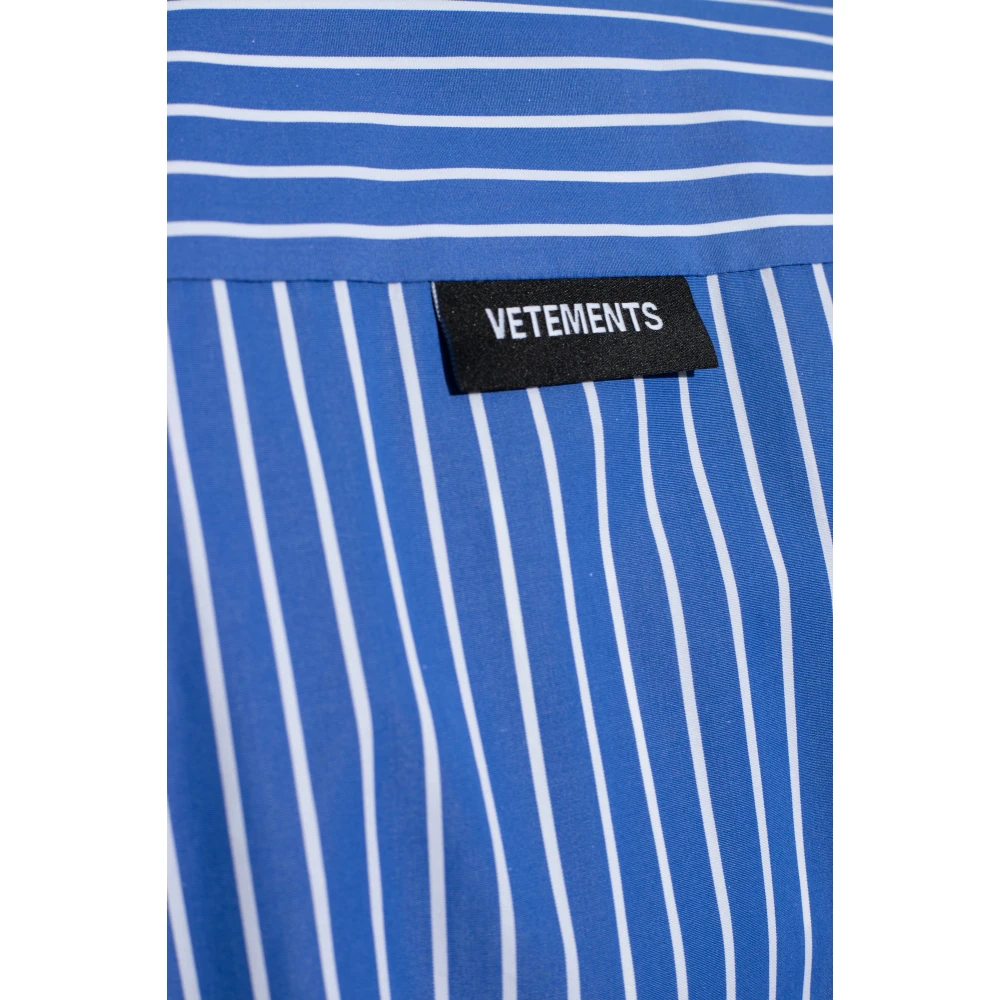 Vetements Gestreept shirt Blue Heren