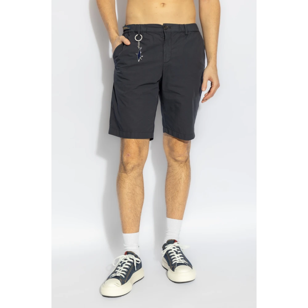 PAUL & SHARK Katoenen shorts Blue Heren