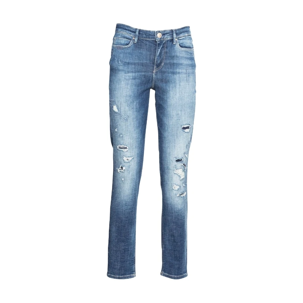 Guess Women's Blue Slim-Fit Denim Trousers - Slim Fit Jeans - W31 - Jeans