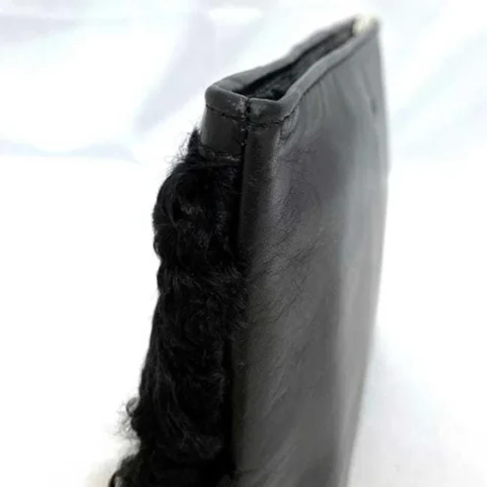 Loewe Pre-owned Leather pouches Black Dames