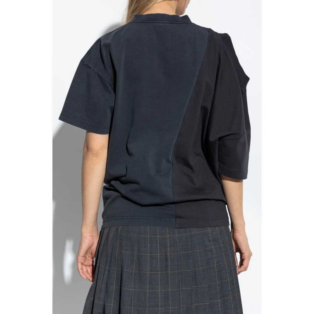 Balenciaga T-shirt met print Black Dames