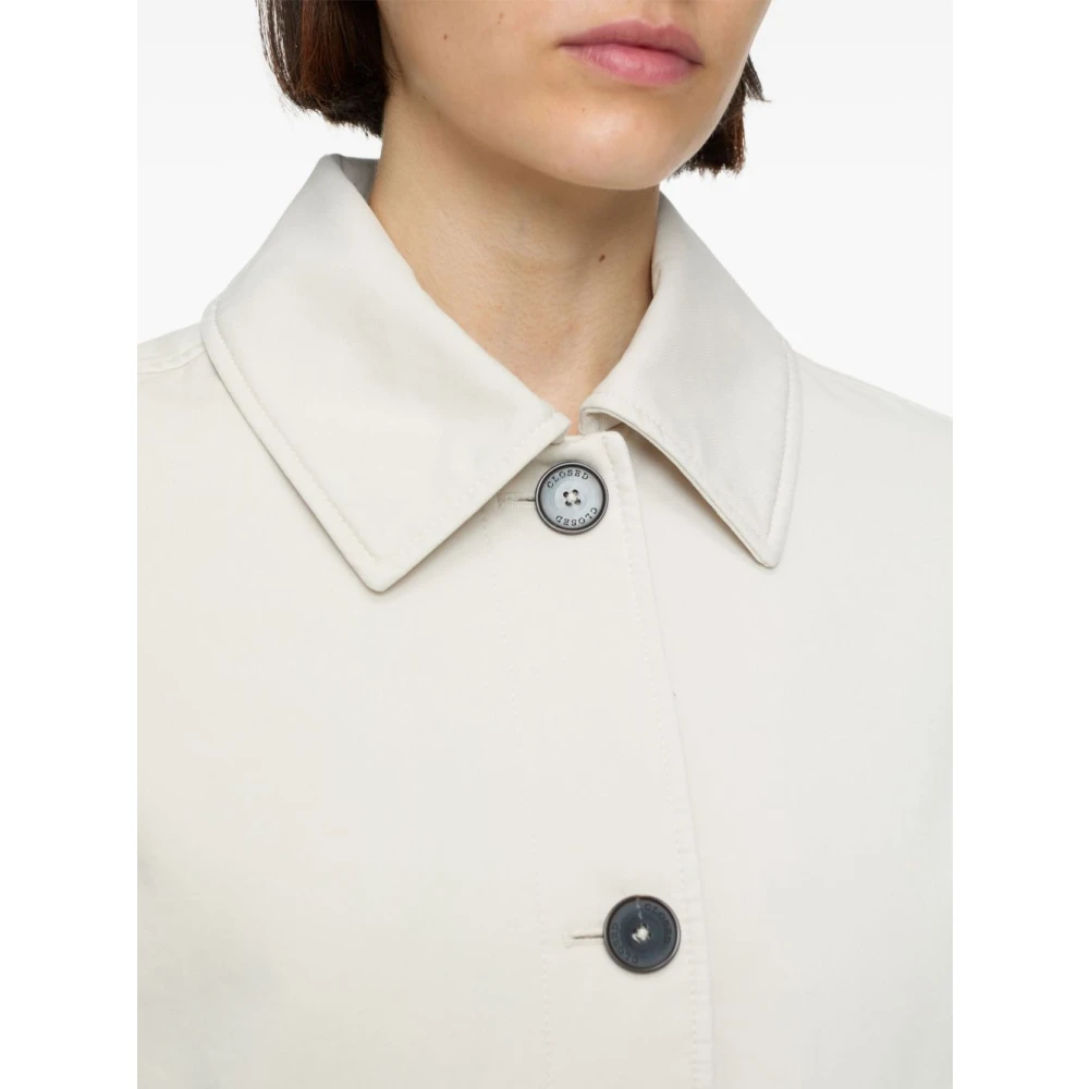 closed Beige Geknoopte Jas met Zakken Beige Dames