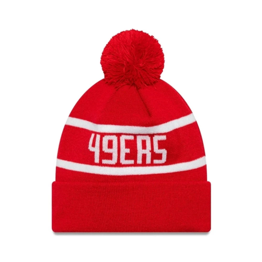 new era Rode 49ers NFL Beanie Muts Red Unisex