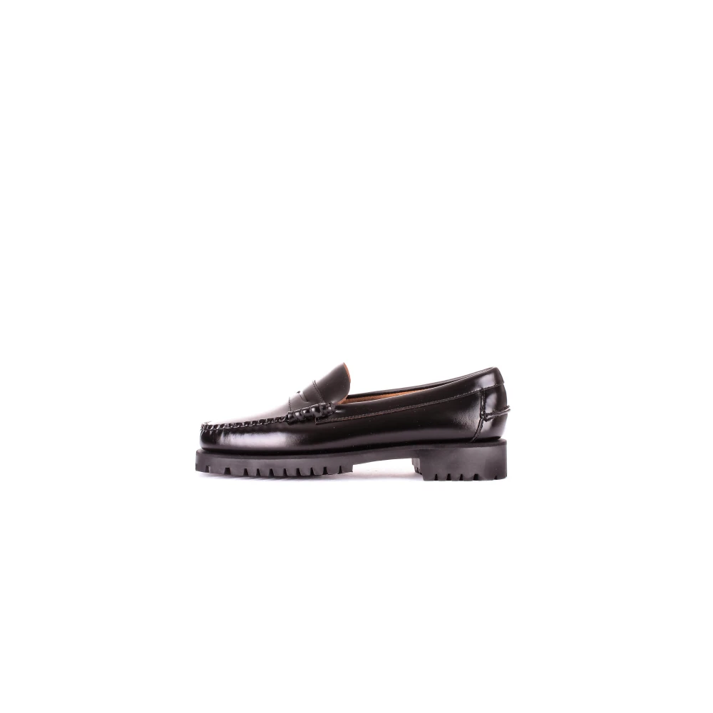 Sebago Women's Black Loafers, 3 Uk, Flat Shoes