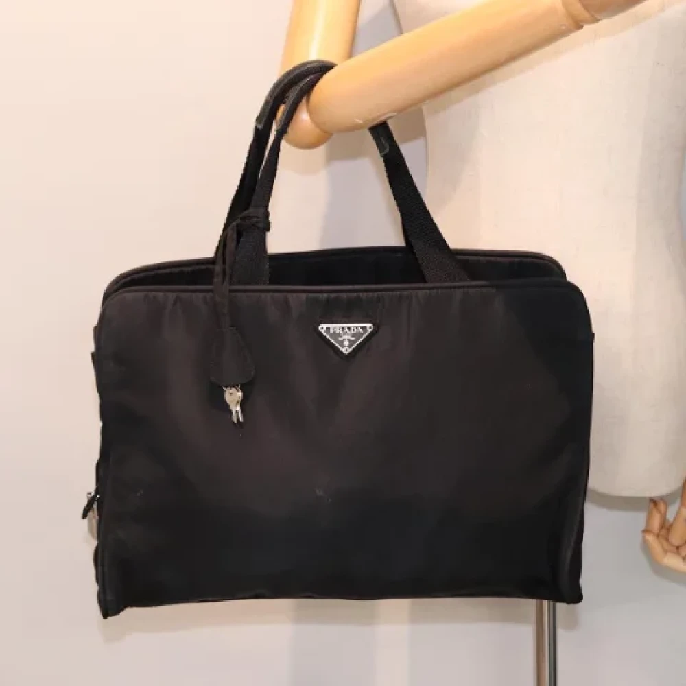 Prada Vintage Pre-owned Fabric prada-bags Black Dames