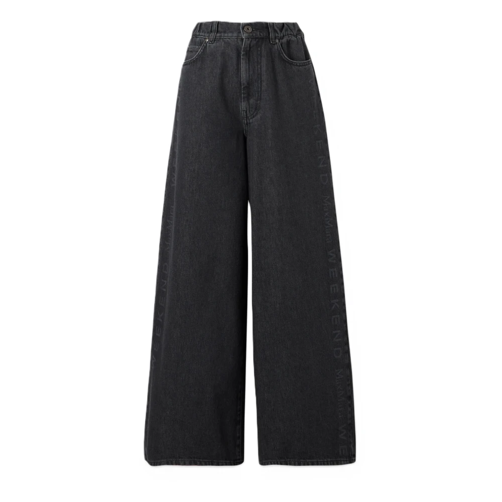 Weekend Max Mara Women's Black Vega Jeans - Wide Jeans - Xs - Jeans