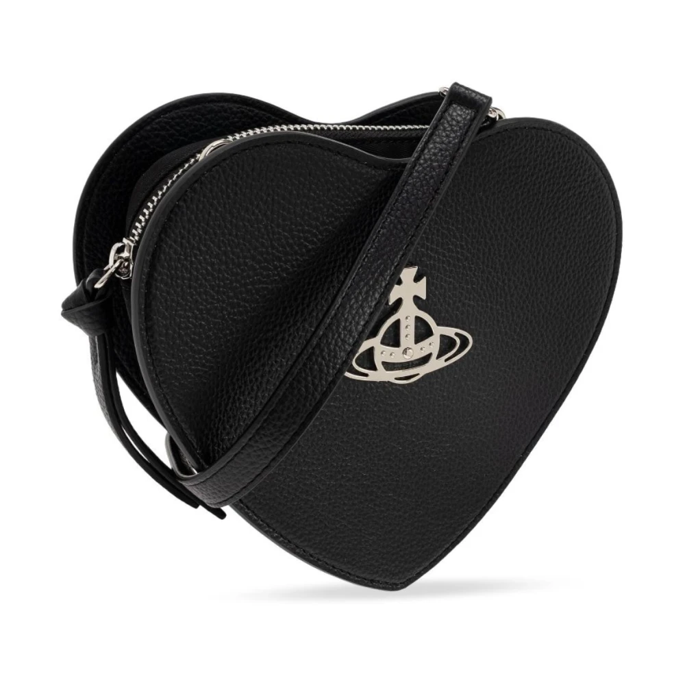 Vivienne Westwood Hart Crossbody Tas in Zwart Black Dames