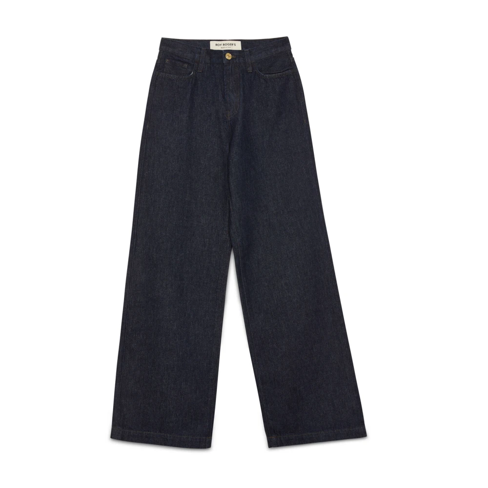 Roy Roger's Women's Blue Flare Denim Jeans Aw24 - Loose Fit Jeans - W26 - Jeans