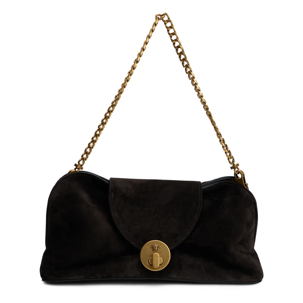 Versace Clutch Calf Leather - Female - Shoulder Bags - Brown - One Size - Bags - Image 3