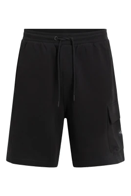 bomullsshorts med elastisk midja