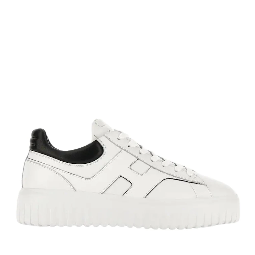 Hogan Men's White Sneakers, 10 Uk, H-Stripes Trainers