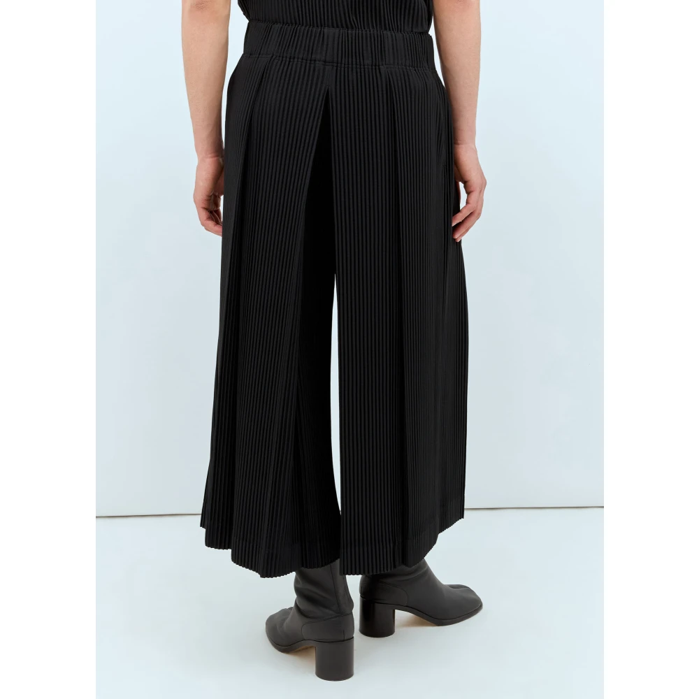 Issey Miyake Geplooide Broek Black Dames