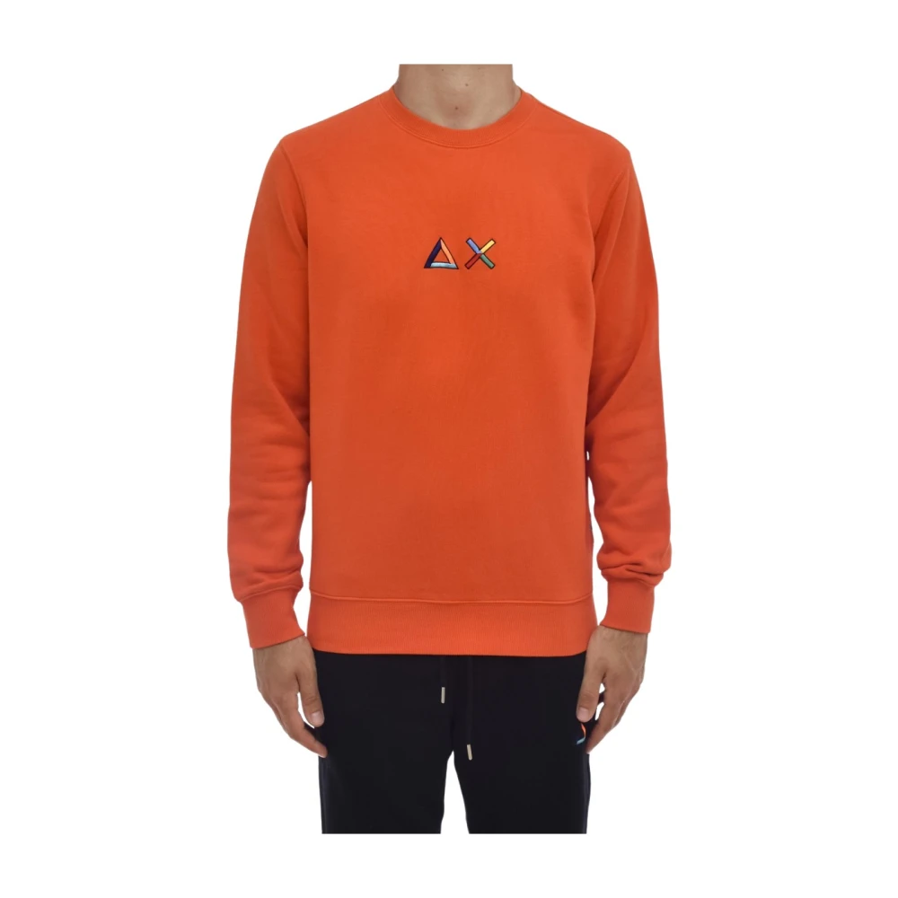 Sun68 Sweatshirt met ronde hals Orange Heren