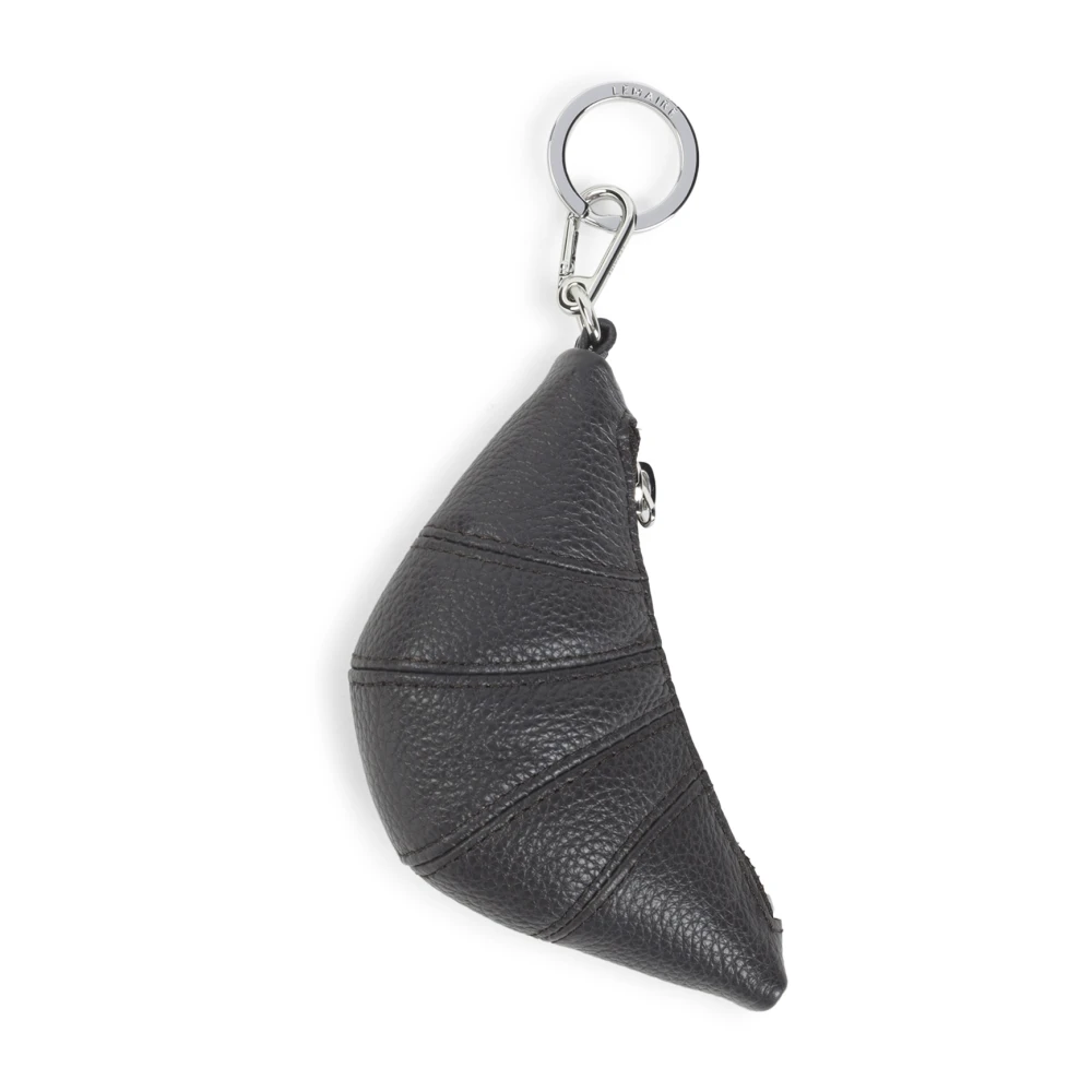 Lemaire Brown Clutches, Female, One Size, Mini Croissant Keyring