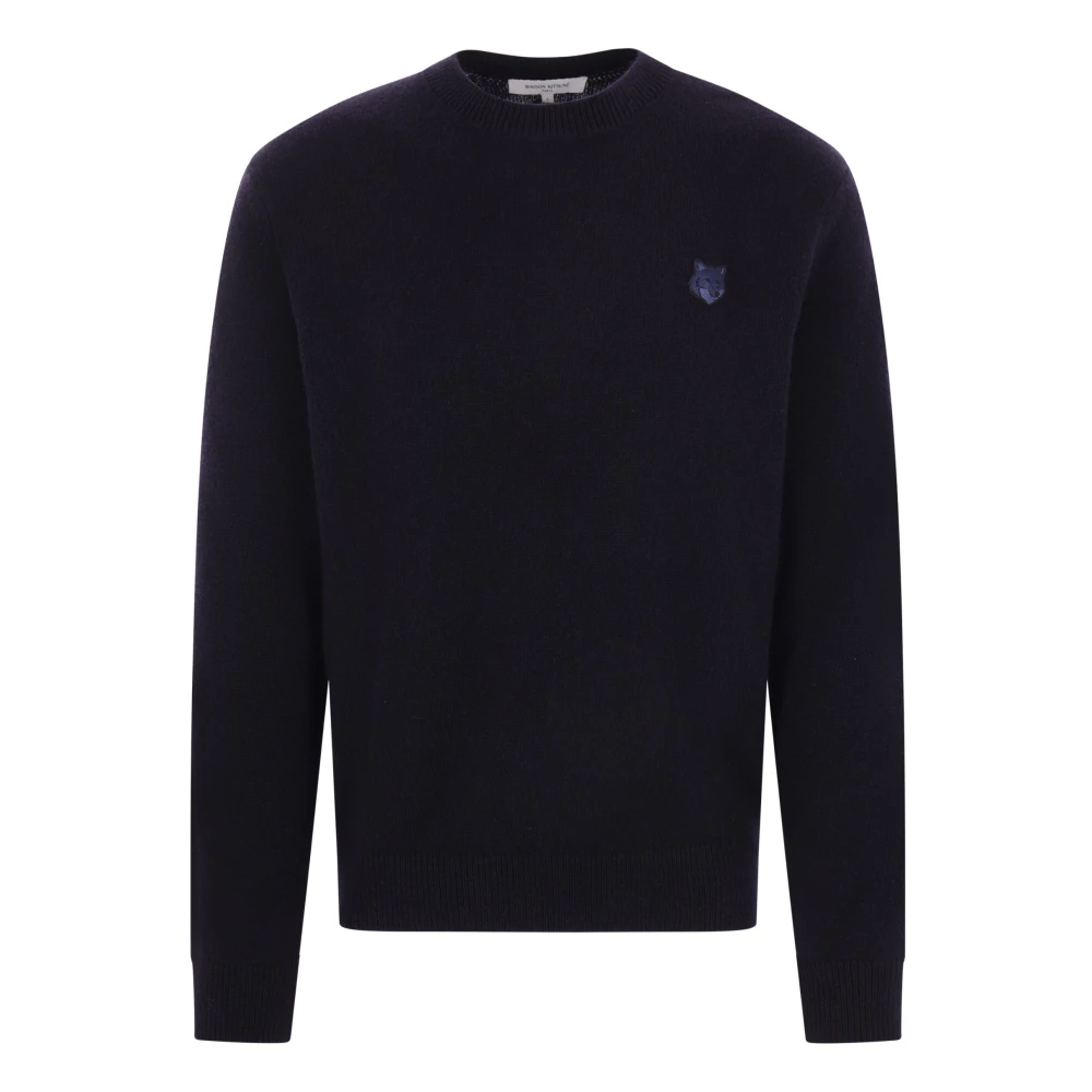 Maison Kitsuné Blauwe Trui met Stijl Blue Heren