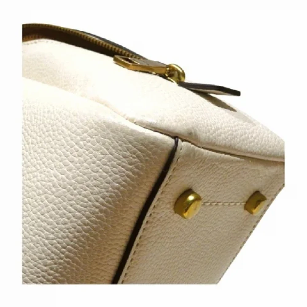 Coach Pre-owned Leather handbags White Dames