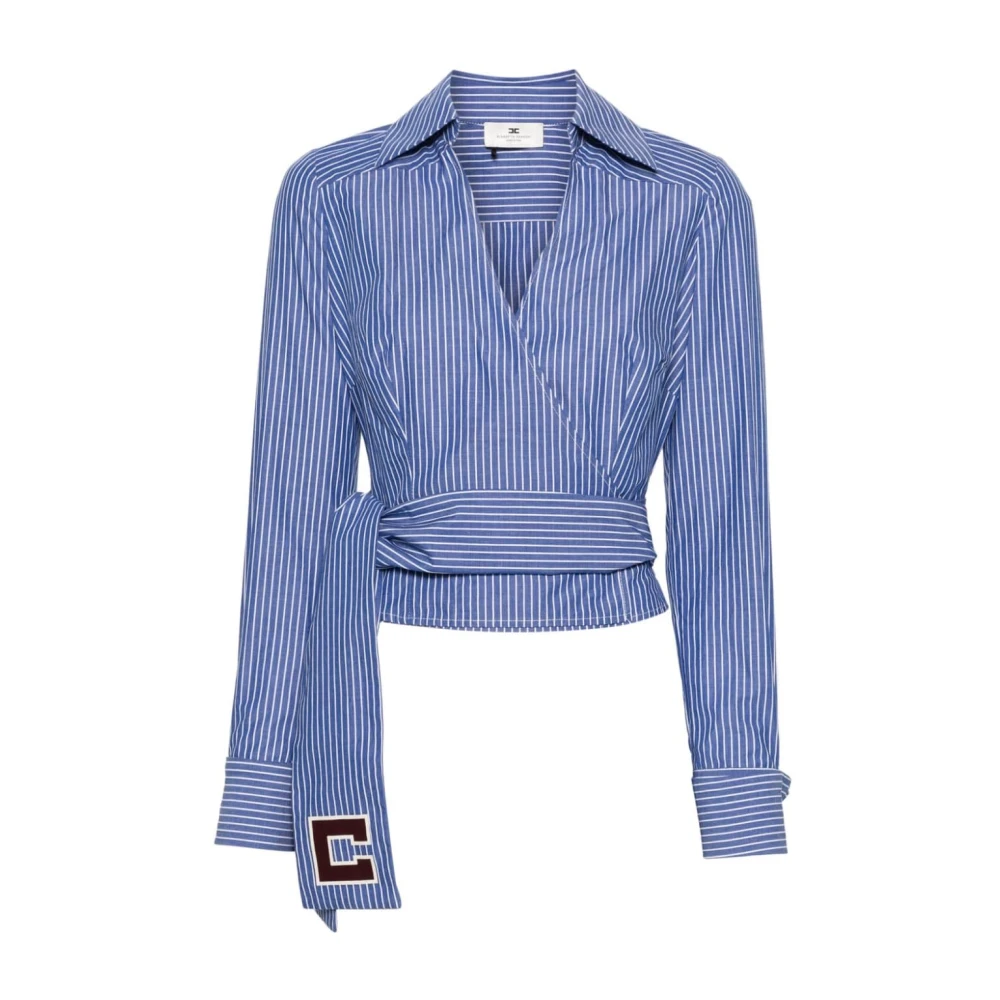 Elisabetta Franchi Stijlvolle Blouses Collectie Blue Dames