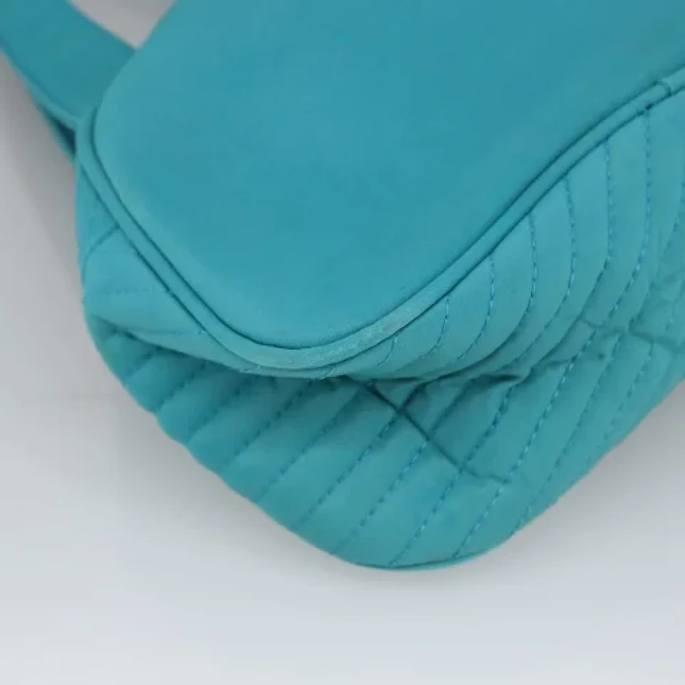 Yves Saint Laurent Vintage Pre-owned Leather handbags Blue Dames