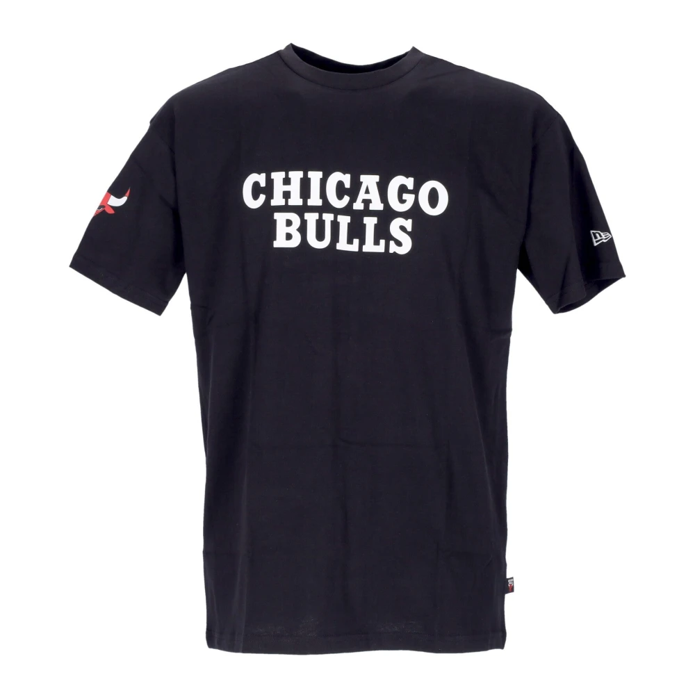 new era Chicago Bulls Oversize Tee Zwart Black Heren