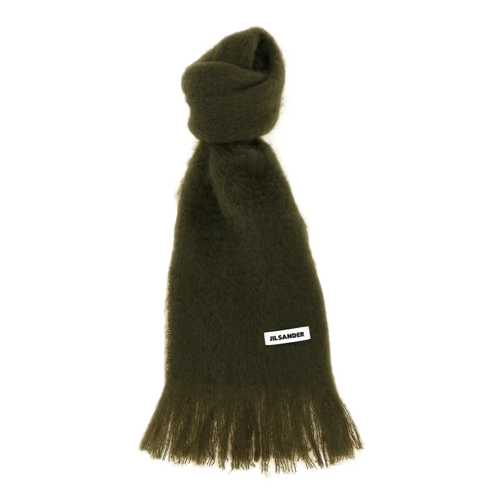 Jil Sander Vrouw Groente Accessoires Dames, Groen, One Size, Wol, Mohair Blend Sjaal