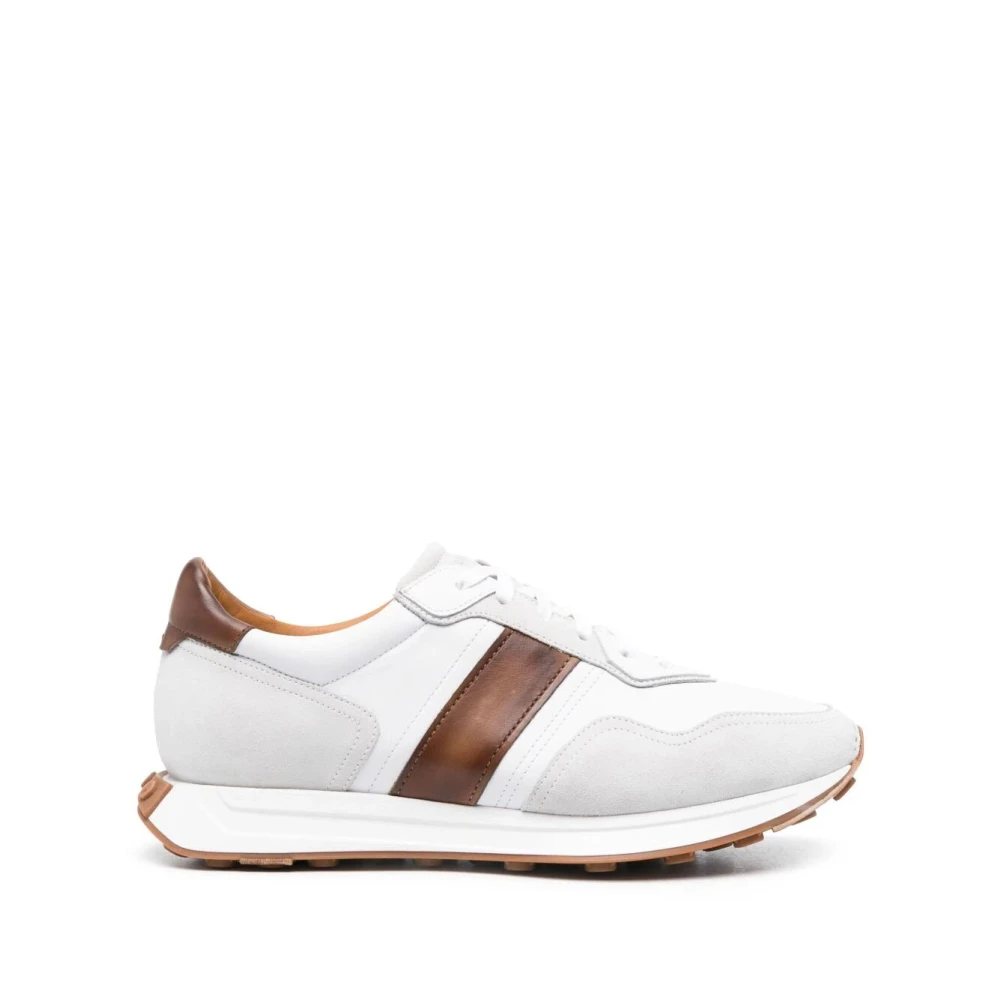 Magnanni Panelled Flat Sneakers Heren Schoenen Wit