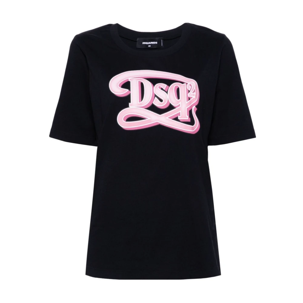 Dsquared2 T-shirt S24668 Stijlvolle Collectie Black Dames