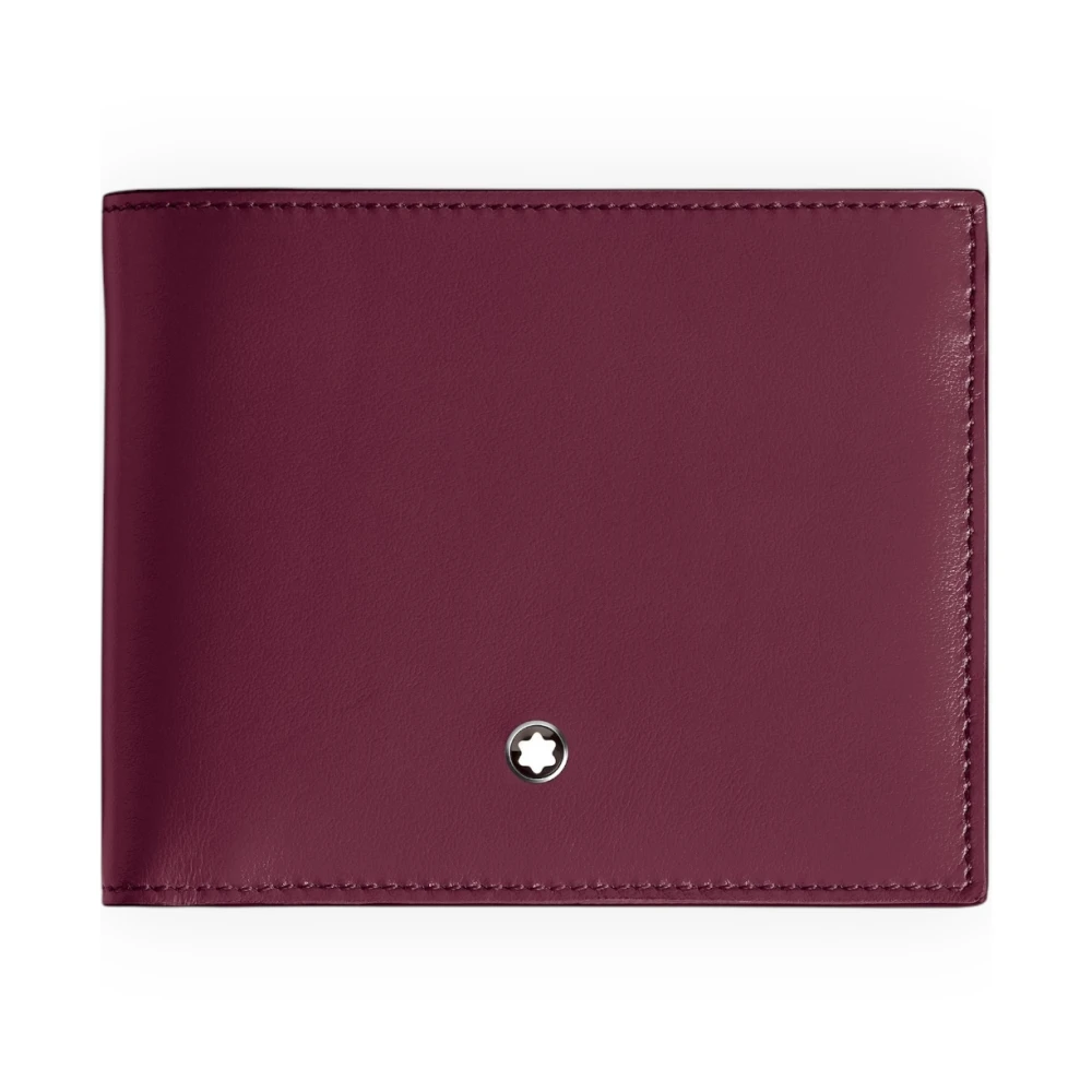 Montblanc Men's Red Meisterstück Wallet 6Cc
