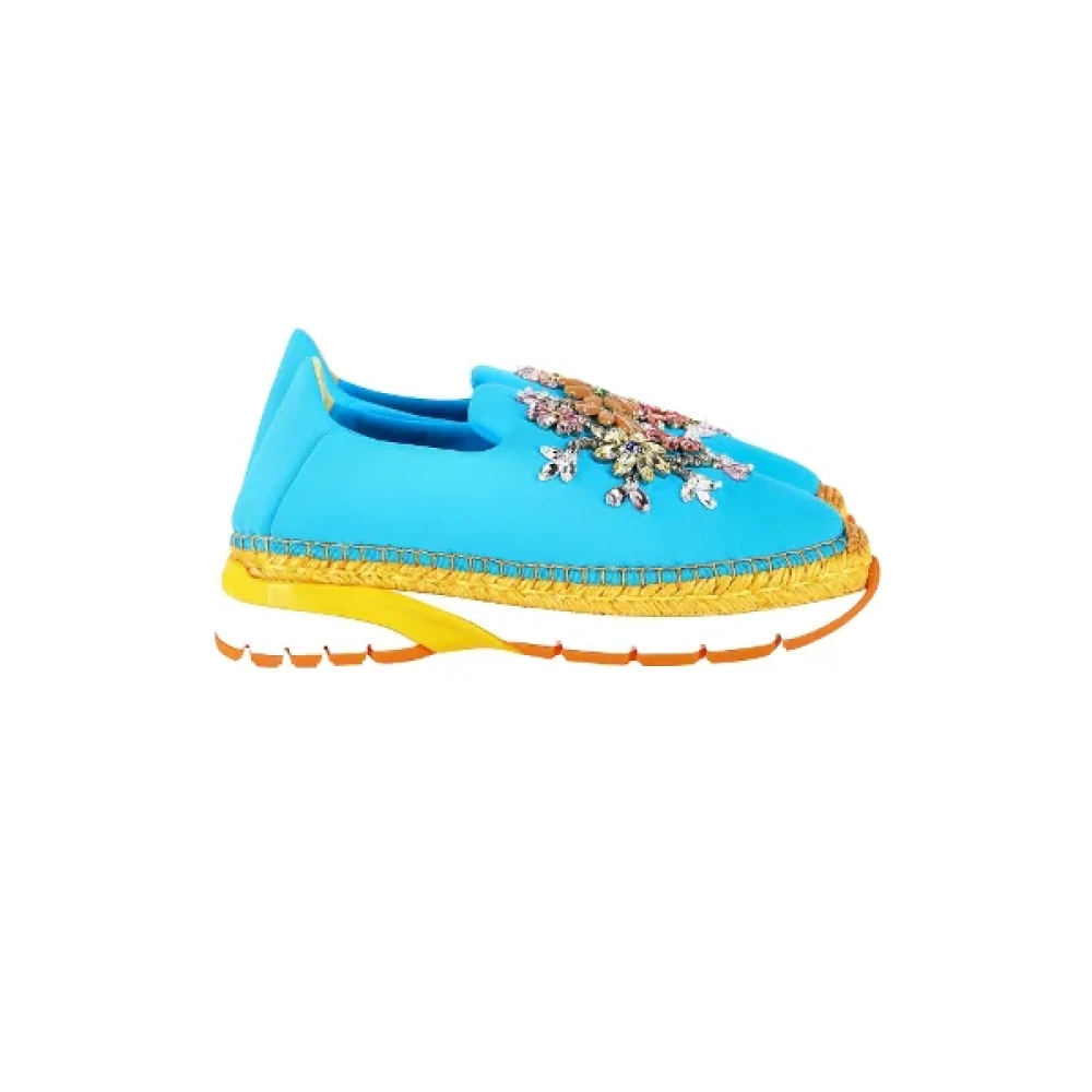 Dolce & Gabbana Pre-owned Fabric espadrilles Blue Dames