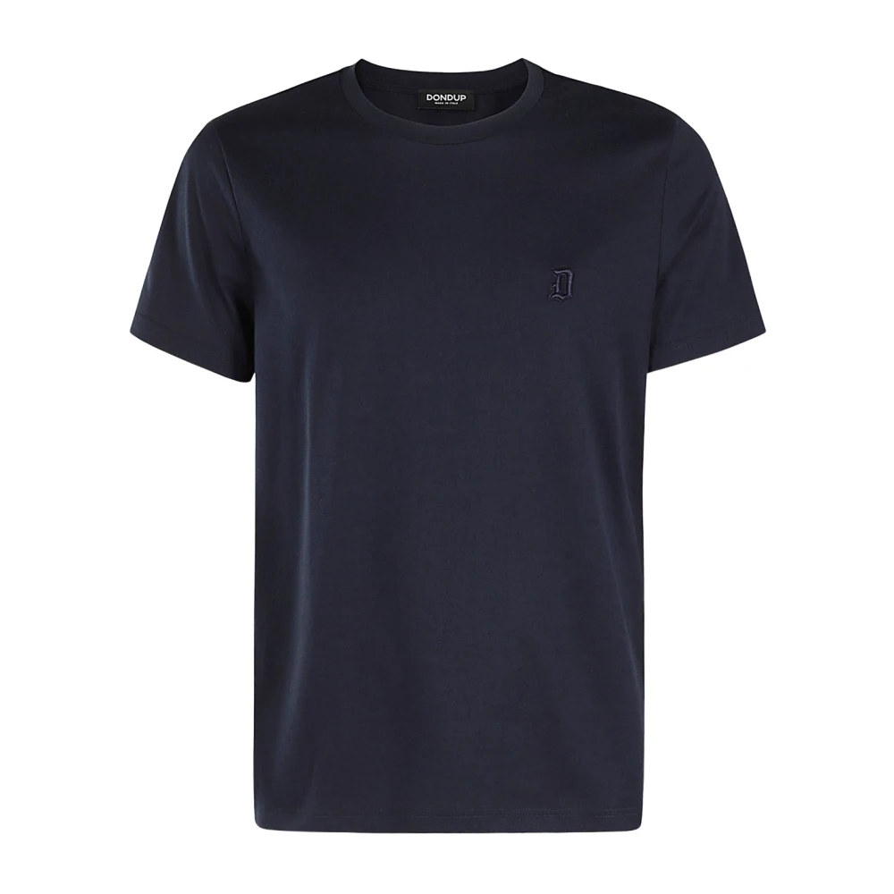 Dondup Casual Katoenen T-shirt Blue Heren