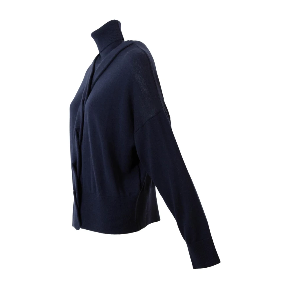 High Wolmix Coltrui Trui Blue Dames