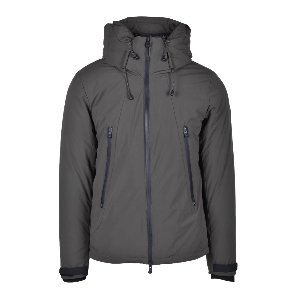 People of Shibuya Stijlvolle jas met polyester en elastan Gray Heren
