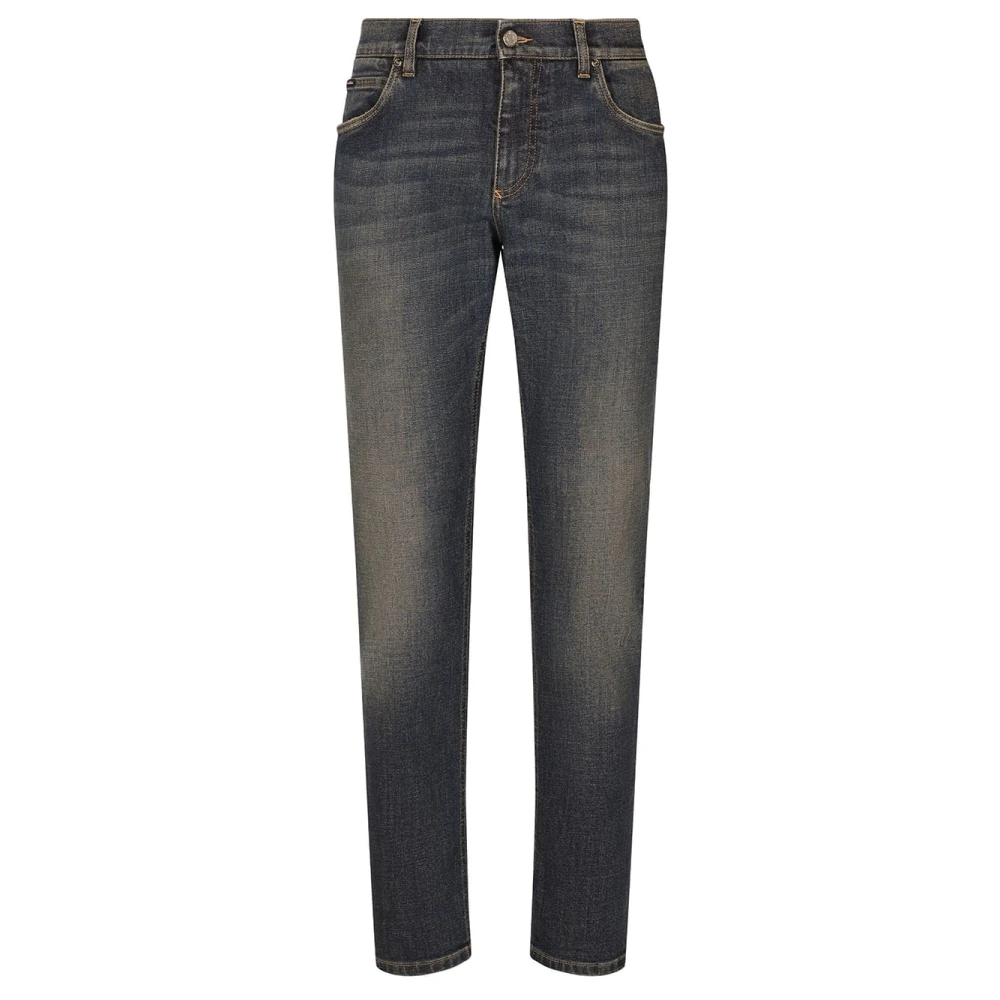 Dolce & Gabbana Slim Fit Denim Jeans Blue Heren