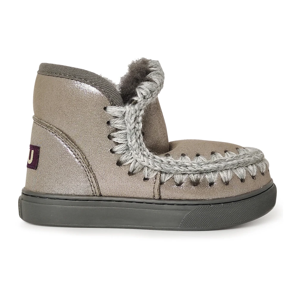 Mou Girls Gray Eskimo Ankle Boots - Kids Boots - 30 Eu - Kids