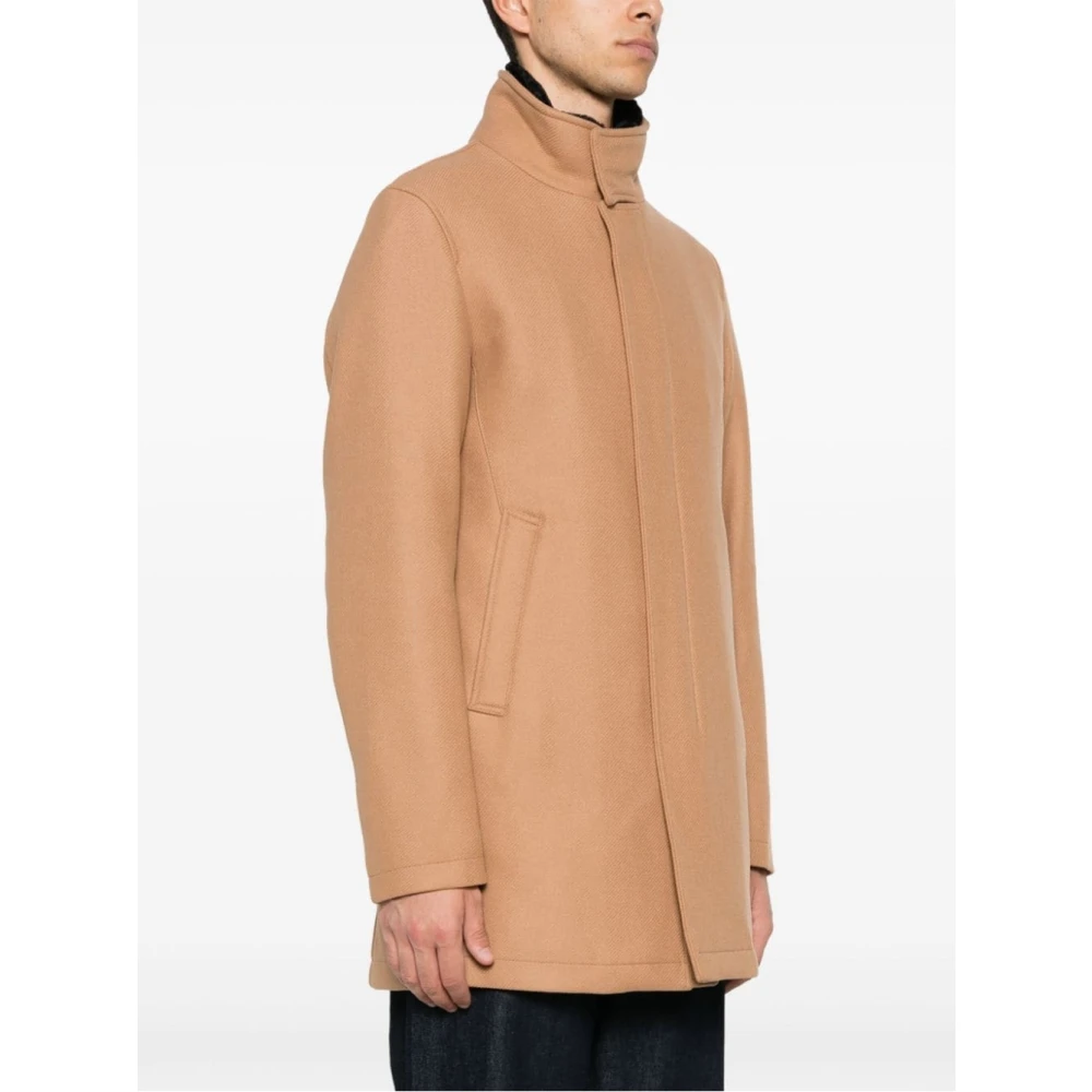 Herno Klassieke Camel Jas Brown Heren