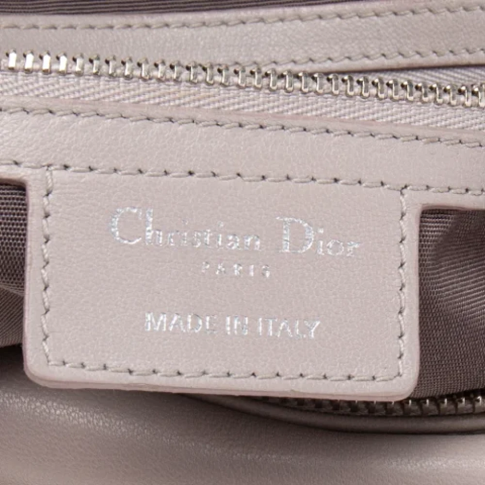 Dior Vintage Pre-owned Leather totes Purple Dames