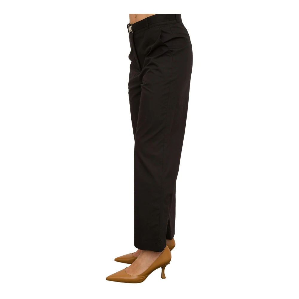 Liu Jo Zwarte Jewel Regular Broek Black Dames