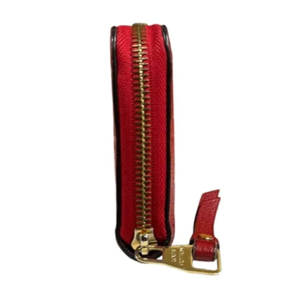 Louis Vuitton Vintage Pre-owned Leather wallets Red Dames