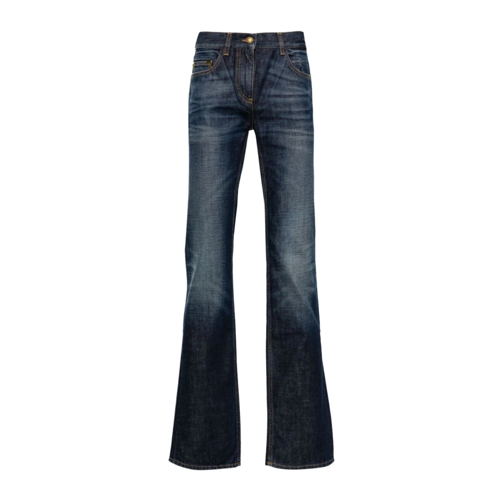 Palm Angels Flared Jeans Blue Dames