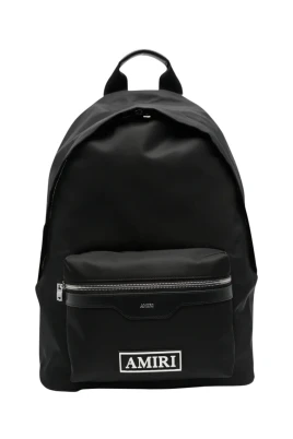 Logo Patch Nylon Backpack