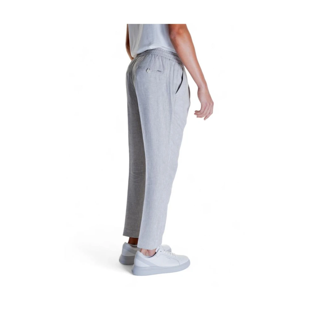 Antony Morato Beige Linnen Casual Fit Broek Beige Heren