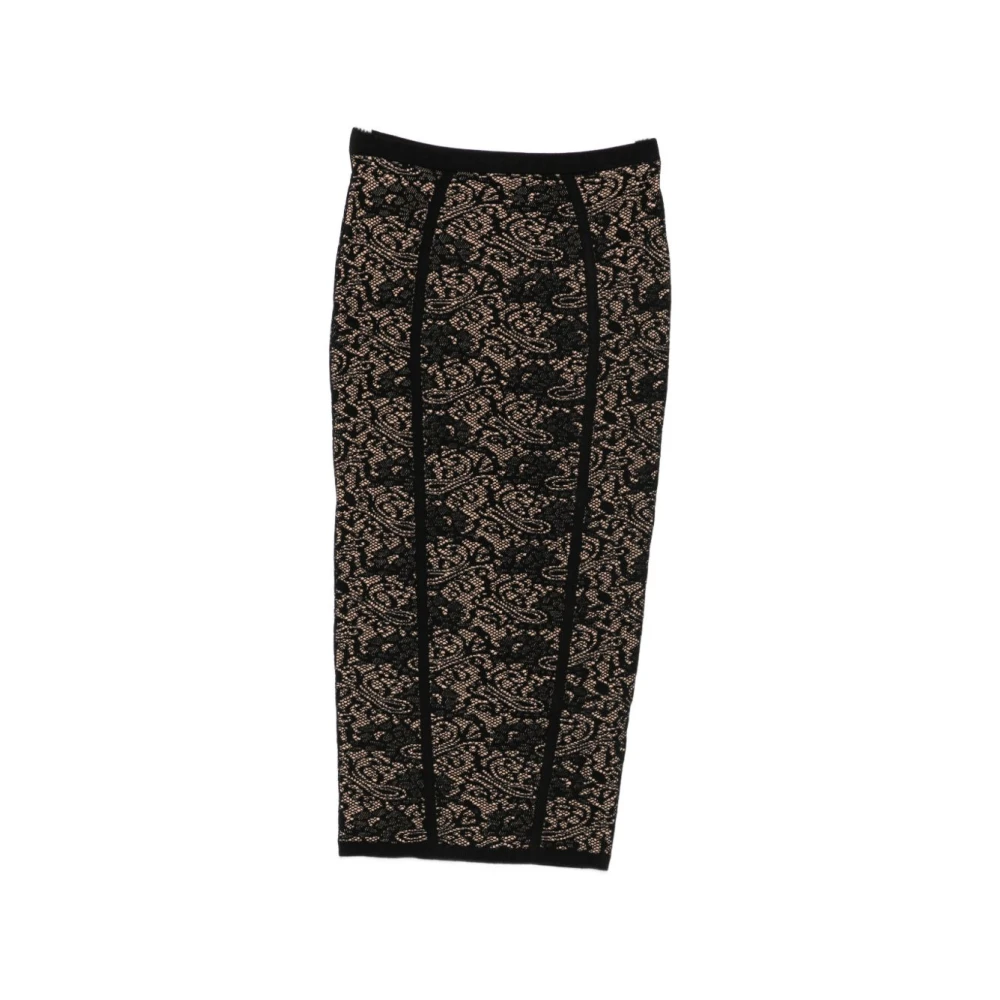 Elisabetta Franchi Donna Nero Gonne, L, New,